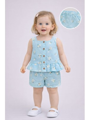 Βρεφικό Σετ Για Κορίτσι 6-36 Μηνών Mπλε