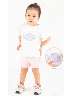 Βρεφική Μπλούζα Για Κορίτσι 6-30 Μηνών Λευκό