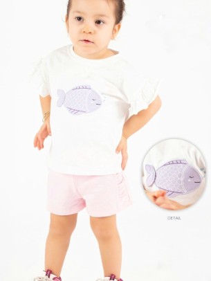 Βρεφική Μπλούζα Για Κορίτσι 6-30 Μηνών Λευκό