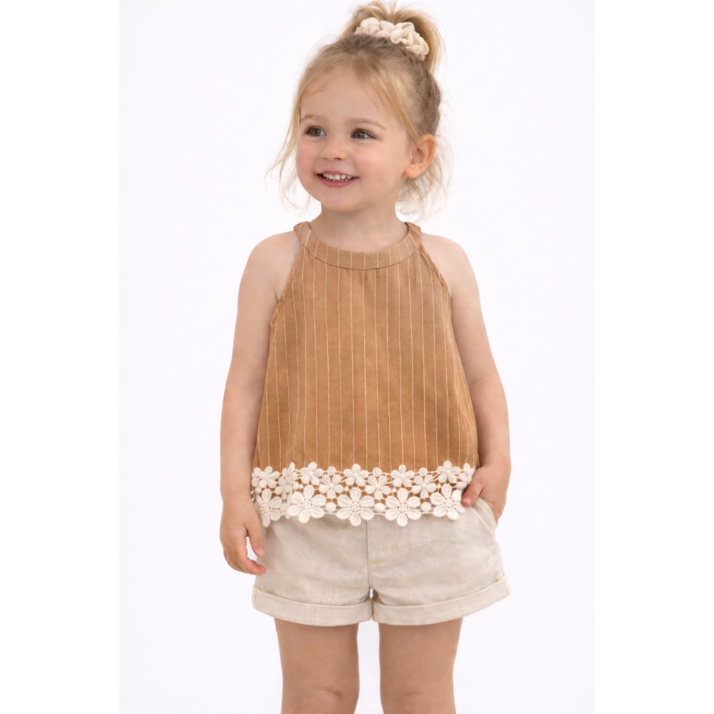 Παιδική Μπλούζα 3-8 Χρονών Χρώμα Κανέλας