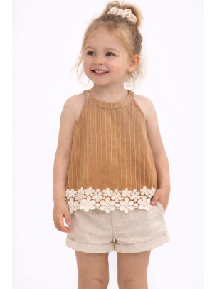 Παιδική Μπλούζα 3-8 Χρονών Χρώμα Κανέλας