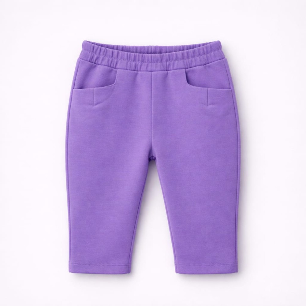 Βρεφικό Παντελόνι Φόρμας Για Κορίτσι 6-36 Μηνών Μωβ