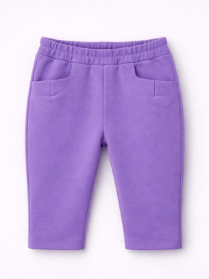 Βρεφικό Παντελόνι Φόρμας Για Κορίτσι 6-36 Μηνών Μωβ