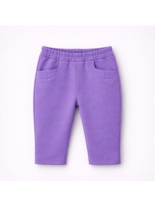 Βρεφικό Παντελόνι Φόρμας Για Κορίτσι 6-36 Μηνών Μωβ