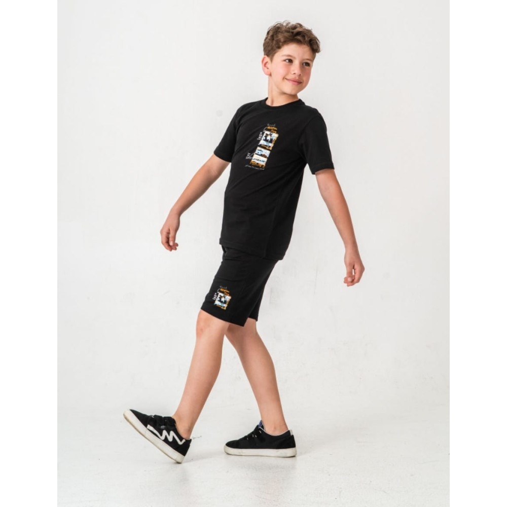 Παιδικό Σετ Για Αγόρι 6-10 Χρονών Μαύρο