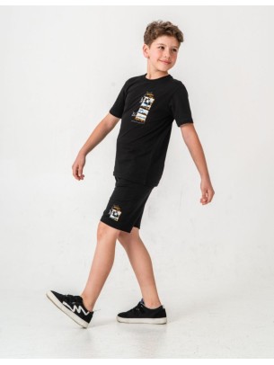 Παιδικό Σετ Για Αγόρι 6-10 Χρονών Μαύρο