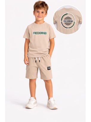 Παιδικό Σετ Για Αγόρι 6-9 Χρονών Μπεζ