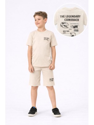 Παιδικό Σετ Για Αγόρι 6-10 Χρονών Μπεζ