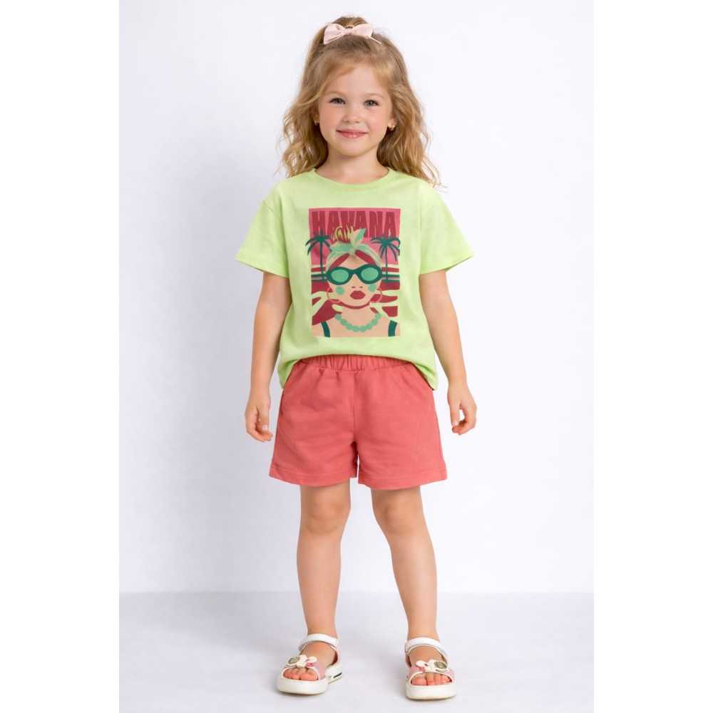 Παιδικό Σετ Για Κορίτσι 3-8 Χρονών Φυστικι- Κοραλί