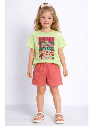 Παιδικό Σετ Για Κορίτσι 3-8 Χρονών Φυστικι- Κοραλί