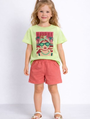 Παιδικό Σετ Για Κορίτσι 3-8 Χρονών Φυστικι- Κοραλί