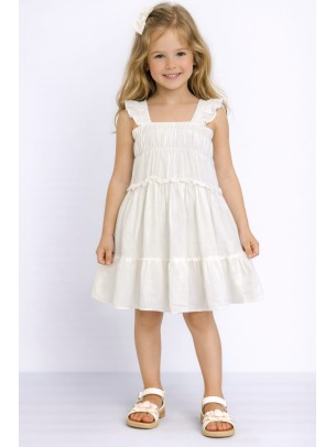 Παιδικό Φόρεμα 3-8 Χρονών Λευκό