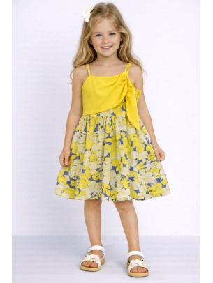 Παιδικό Φόρεμα 3-8 Χρονών Κίτρινο