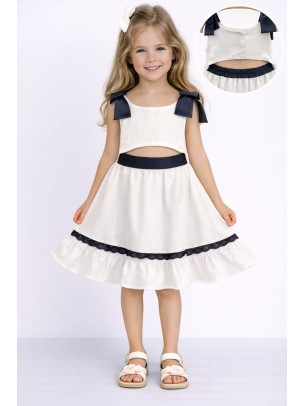 Παιδικό Φόρεμα 3-8 Χρονών Λευκό