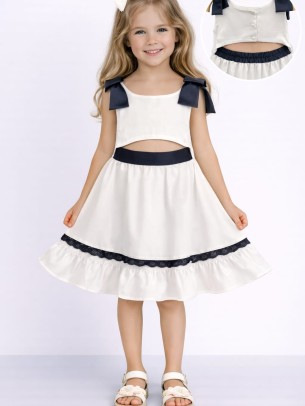 Παιδικό Φόρεμα 3-8 Χρονών Λευκό