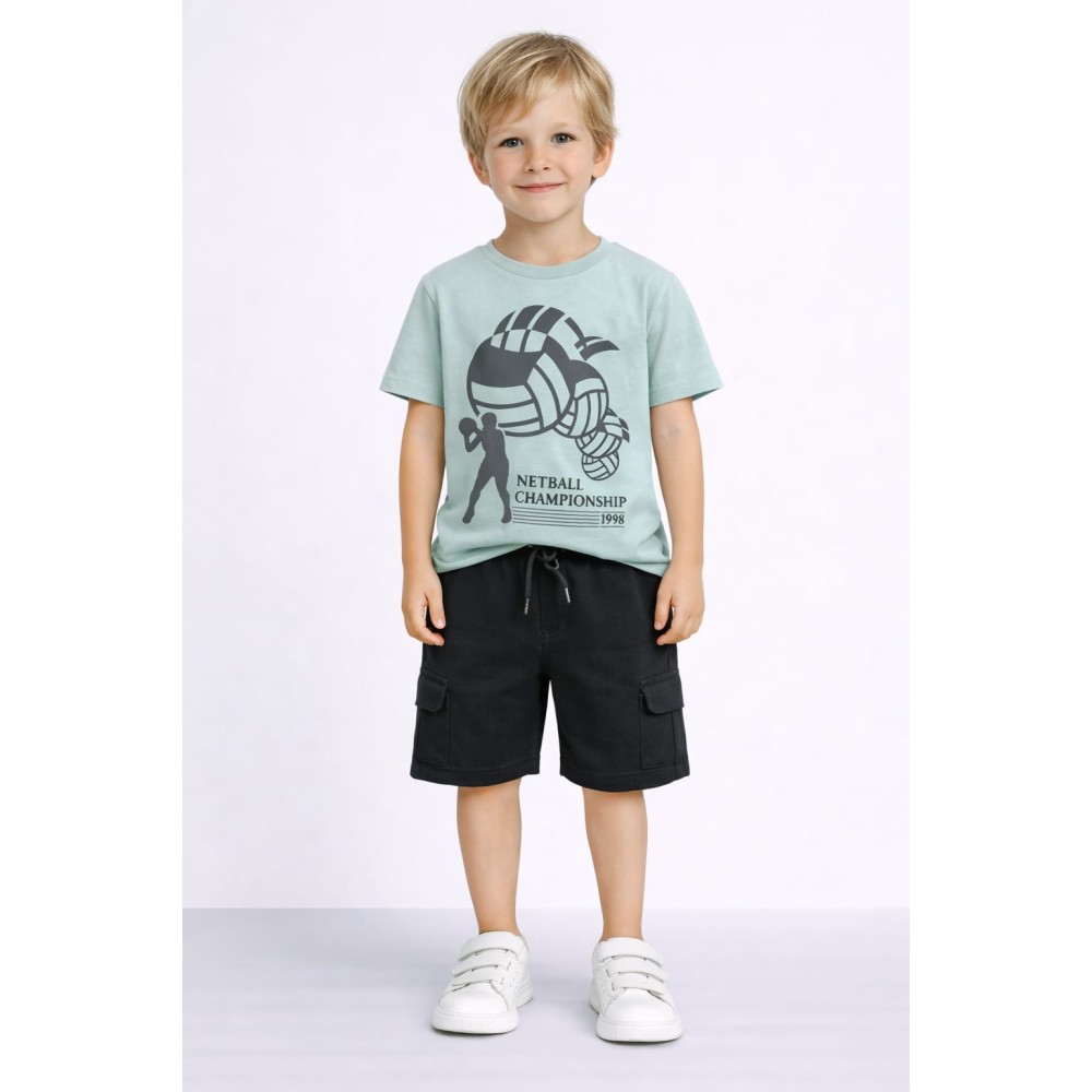 Παιδικό Σετ Για Αγόρι 3-8 Χρονών Μέντα Χρώμα