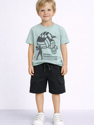 Παιδικό Σετ Για Αγόρι 3-8 Χρονών Μέντα Χρώμα