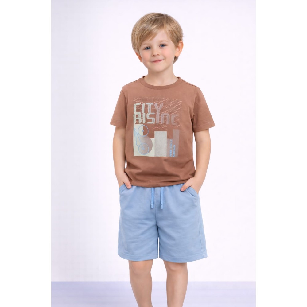 Παιδικό Σετ Για Αγόρι 3-8 Χρονών Καφέ - Μπλε