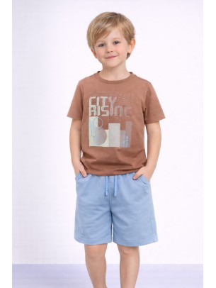 Παιδικό Σετ Για Αγόρι 3-8 Χρονών Καφέ - Μπλε