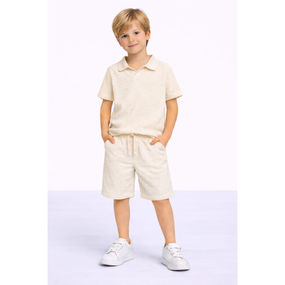Παιδικό Σετ Για Αγόρι 3-8 Χρονών Εκρού