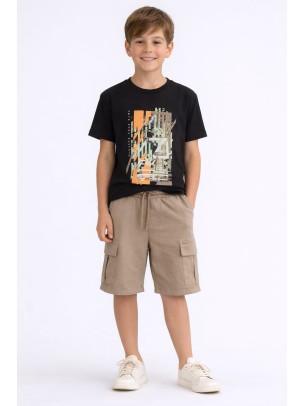 Παιδικό Σετ Για Αγόρι 8-14 Χρονών Μαύρο - Καφέ