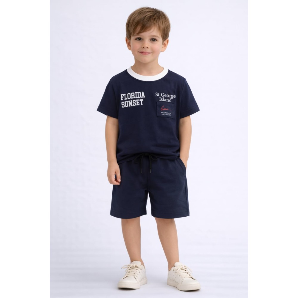 Παιδικό Σετ Για Αγόρι 3-6 Χρονών Σκούρο Μπλε