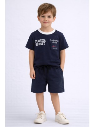 Παιδικό Σετ Για Αγόρι 3-6 Χρονών Σκούρο Μπλε