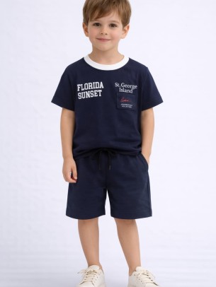 Παιδικό Σετ Για Αγόρι 3-6 Χρονών Σκούρο Μπλε