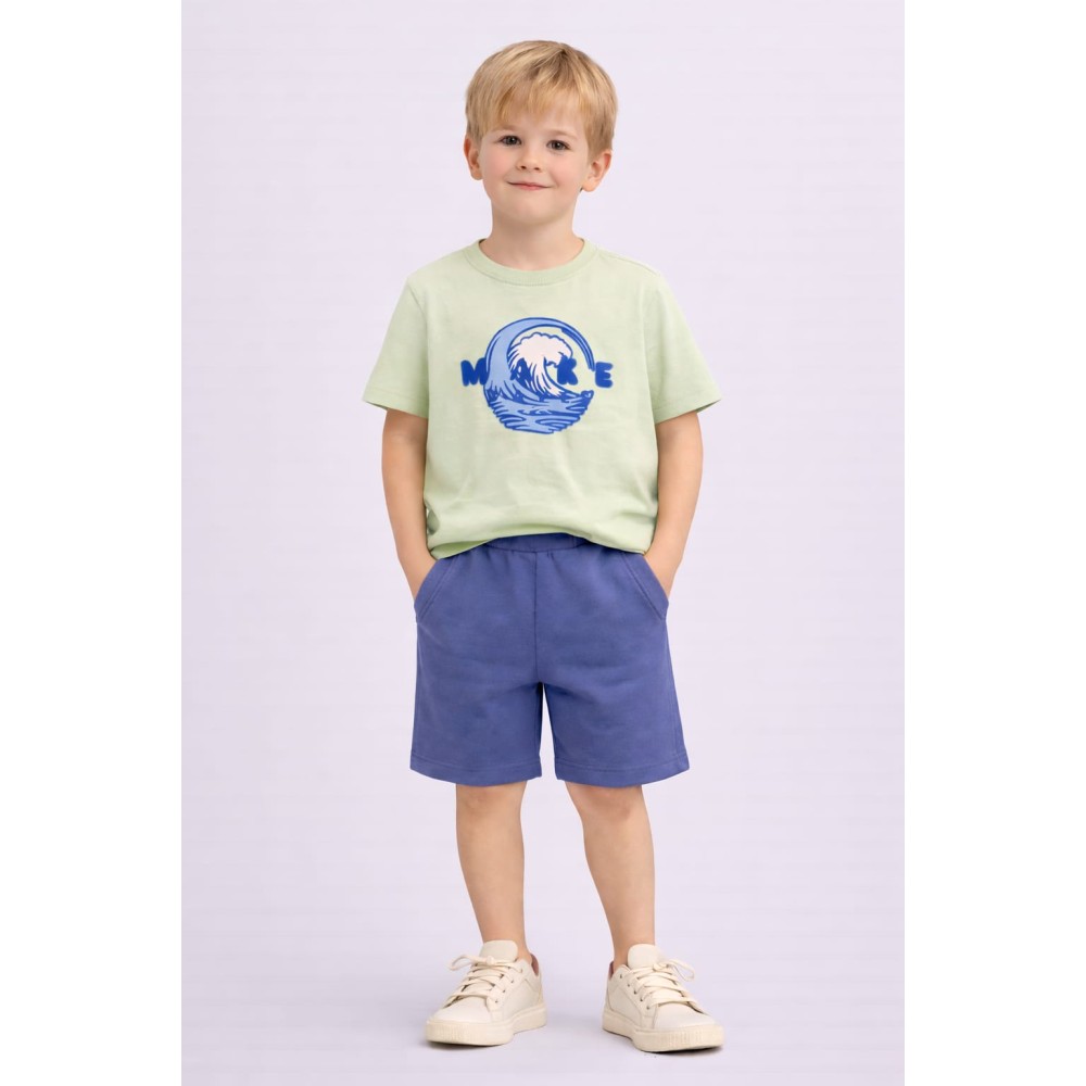 Παιδικό Σετ Για Αγόρι 3-7  Χρονών Λαχανί - Ινδίκο