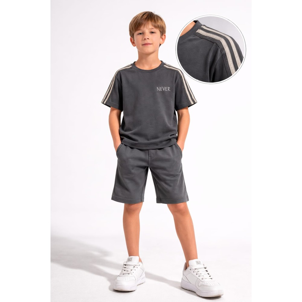 Παιδικό Σετ Για Αγόρι 7-10 Χρονών Ανθρακί
