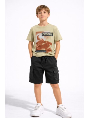 Παιδικό Σετ Για Αγόρι  8-14 Χρονών Λαδί - Μαύρο