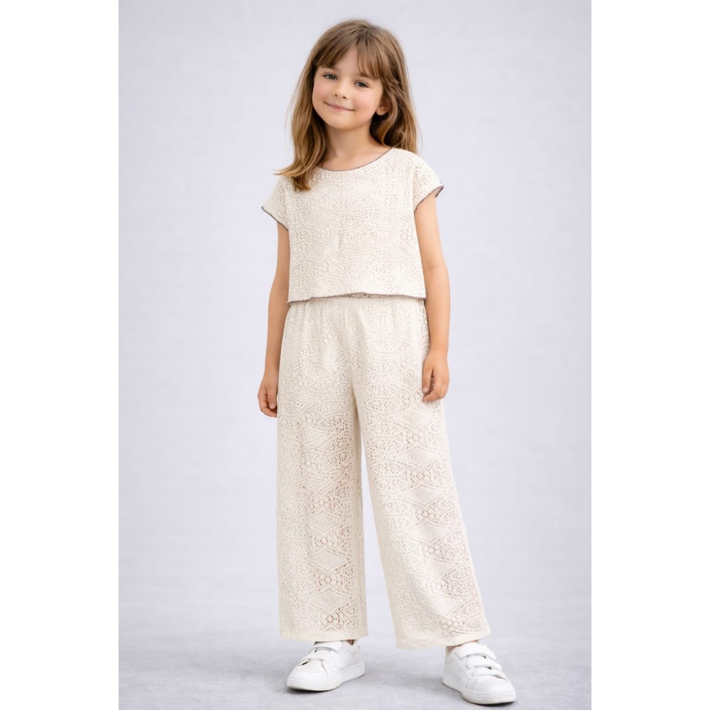Παιδικό Σετ Για Κορίτσι 3-8 Χρονών Εκρού