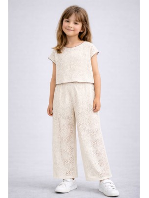 Παιδικό Σετ Για Κορίτσι 3-8 Χρονών Εκρού