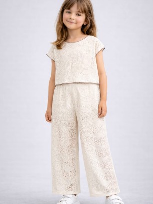 Παιδικό Σετ Για Κορίτσι 3-8 Χρονών Εκρού