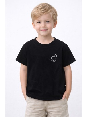 Παιδική Μπλούζα Για Αγόρι 2-5 Χρονών Μαύρο