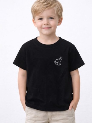 Παιδική Μπλούζα Για Αγόρι 2-5 Χρονών Μαύρο