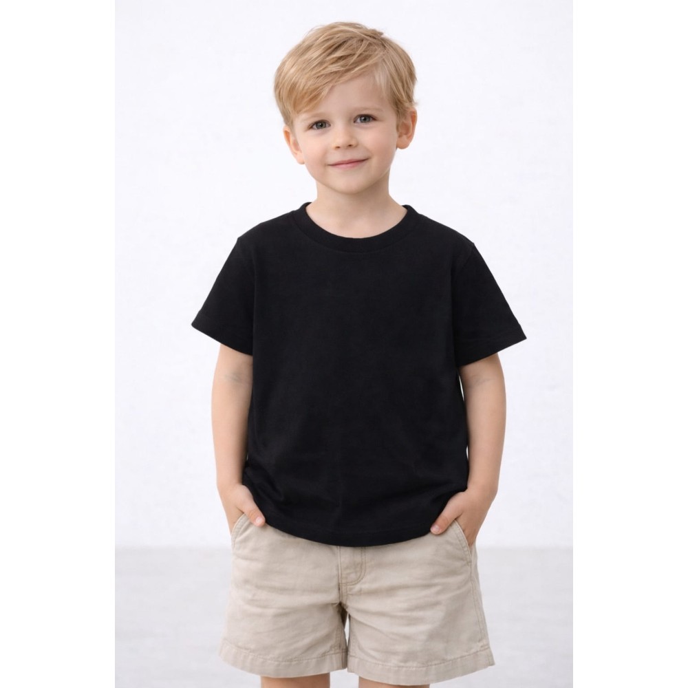 Παιδική Μπλούζα Για Αγόρι 2-10 Χρονών Μαύρο