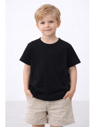 Παιδική Μπλούζα Για Αγόρι 2-10 Χρονών Μαύρο