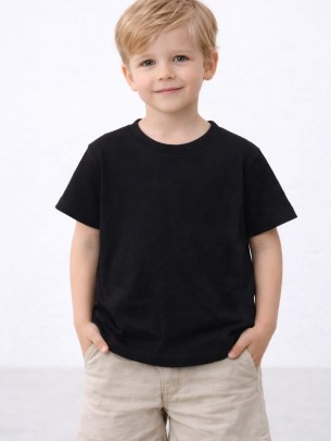Παιδική Μπλούζα Για Αγόρι 2-10 Χρονών Μαύρο