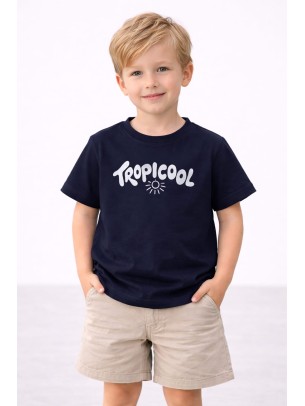 Παιδική Μπλούζα Για Αγόρι 2-5 Χρονών Σκούρο Μπλε