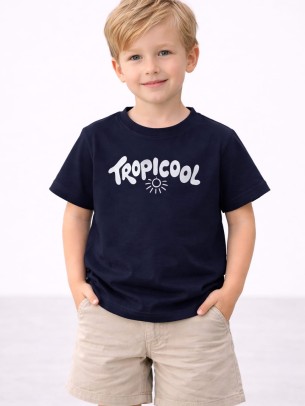 Παιδική Μπλούζα Για Αγόρι 2-5 Χρονών Σκούρο Μπλε