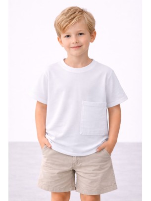 Παιδική Μπλούζα Για Αγόρι 3-8 Χρονών Λευκό