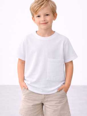 Παιδική Μπλούζα Για Αγόρι 3-8 Χρονών Λευκό