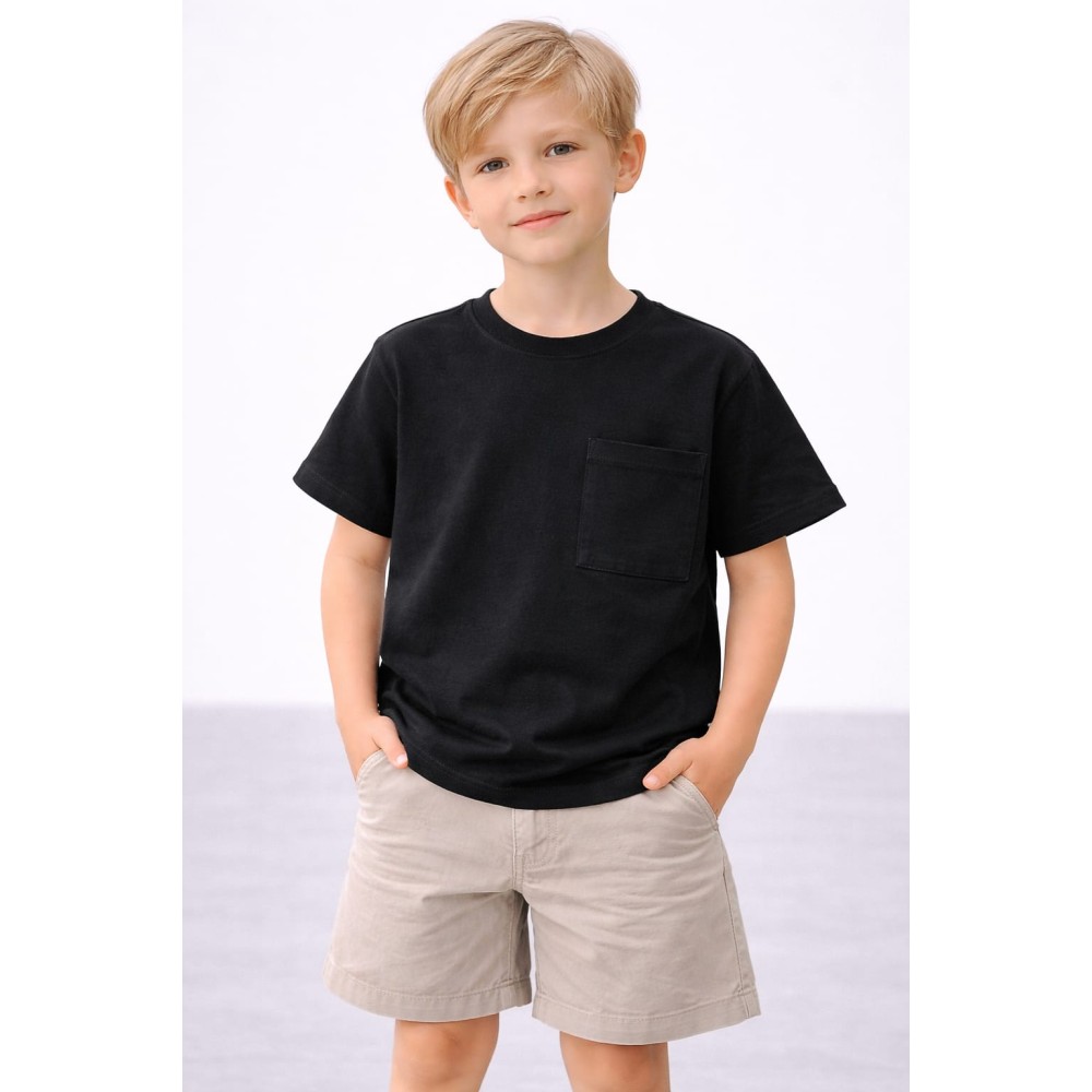 Παιδική Μπλούζα Για Αγόρι 3-8 Χρονών Μαύρο