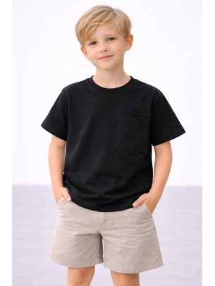 Παιδική Μπλούζα Για Αγόρι 3-8 Χρονών Μαύρο
