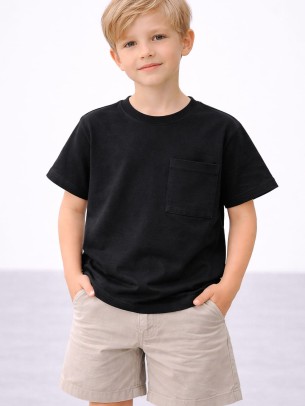 Παιδική Μπλούζα Για Αγόρι 3-8 Χρονών Μαύρο