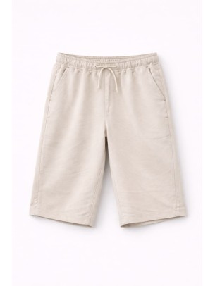Παιδική Βερμούδα Για Αγόρι 6-14 Χρονών Χρώμα Πέτρας