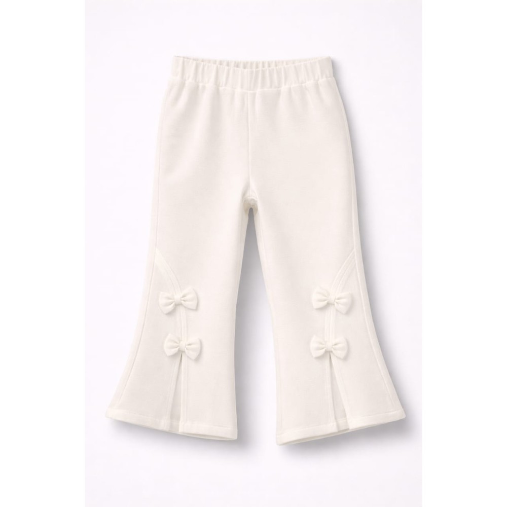 Παιδικό Παντελόνι Για Κορίτσι 3-8 Χρονών Εκρού