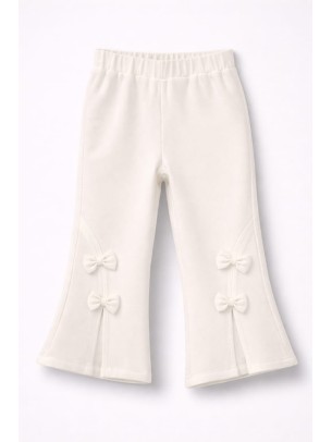 Παιδικό Παντελόνι Για Κορίτσι 3-8 Χρονών Εκρού