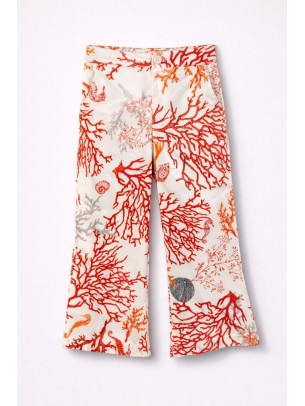 Παιδικό Παντελόνι  Για Κορίτσι 3-8 Χρονών Εκρού